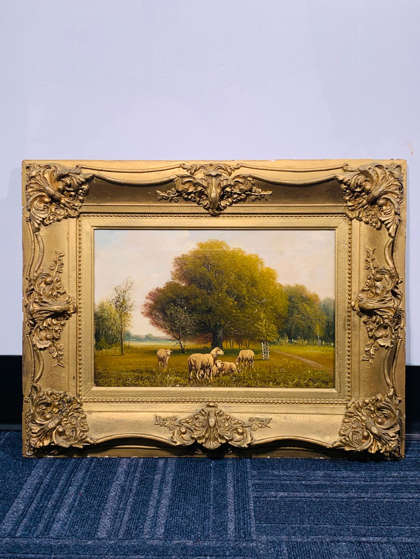 John Joseph Enneking (1841-1916) Landscape Oil On Canvas (1 of 8)