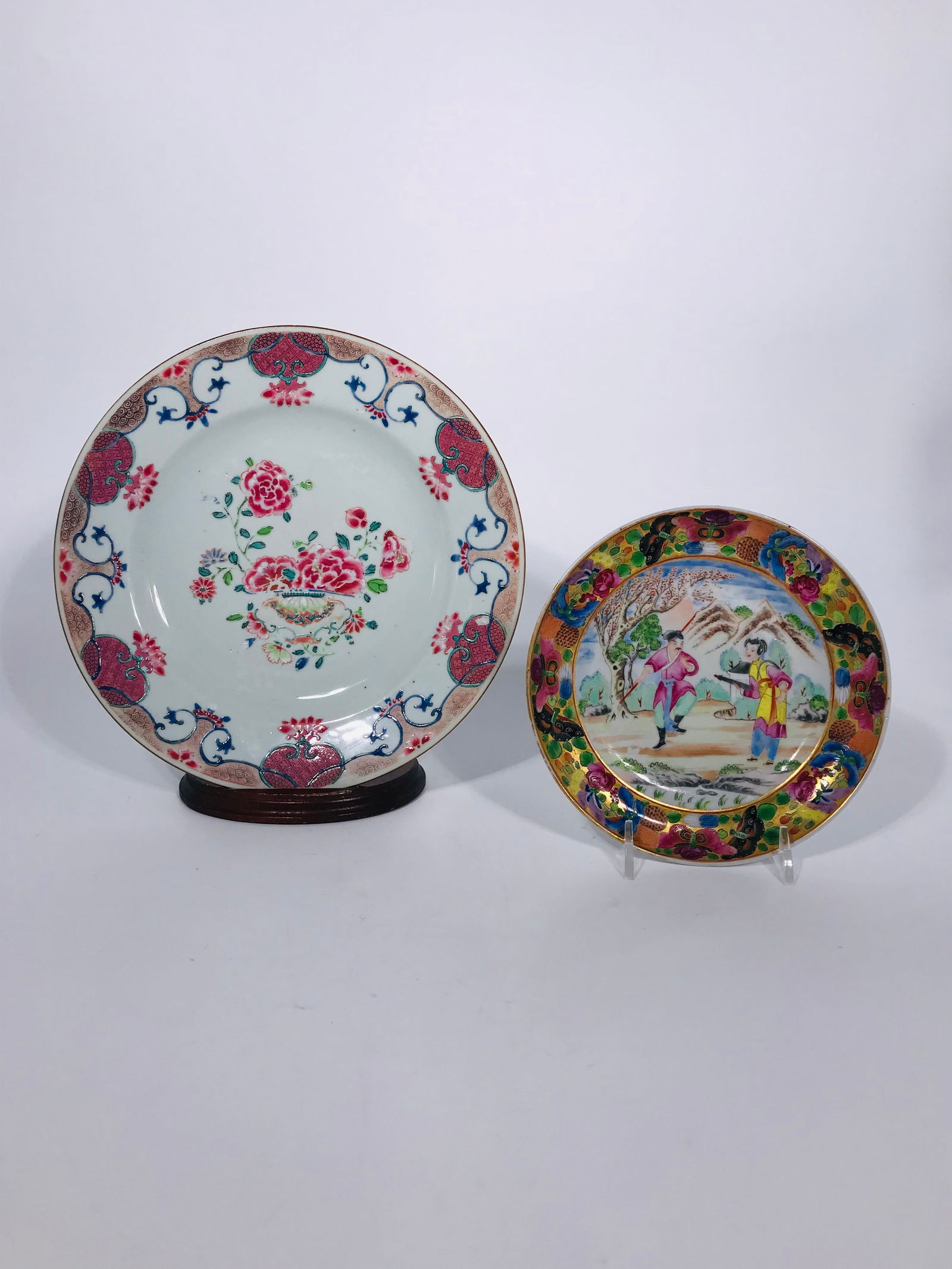 Two Chinese Export Plates, 18th and 19th Century (1 of 9)