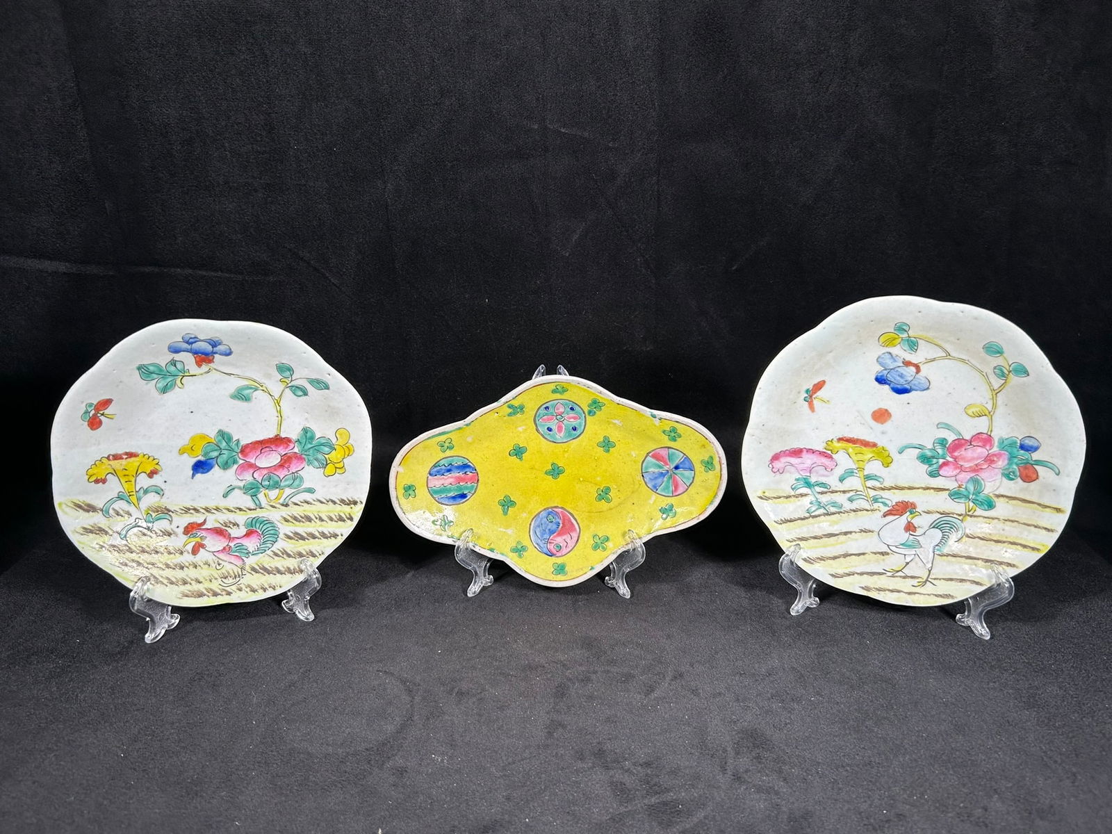 A Group of Three Famille Rose Dishes (1 of 2)