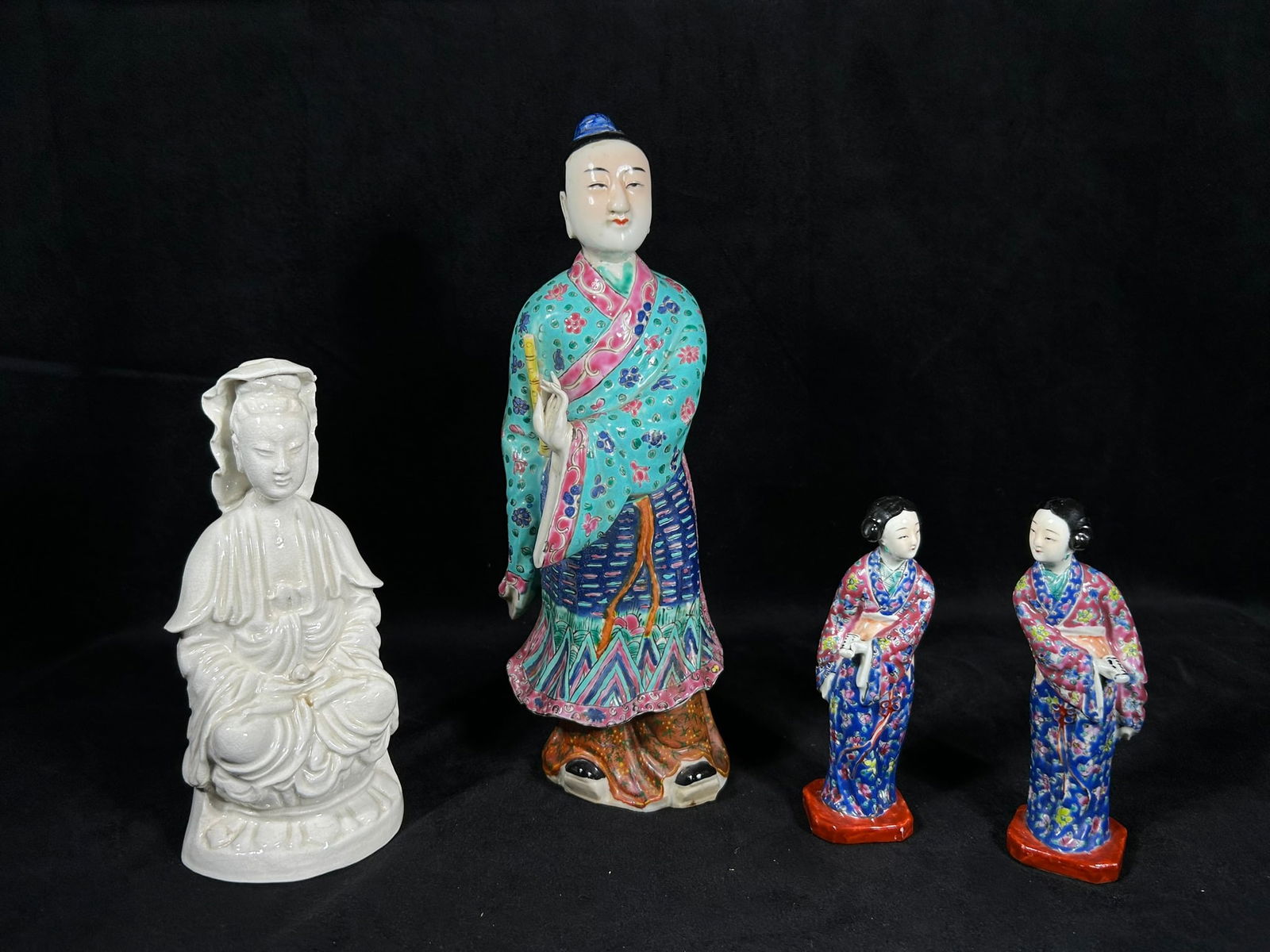 A Group of Four Porcelain Figures, Qing Dynasty/Republic Period (1 of 8)
