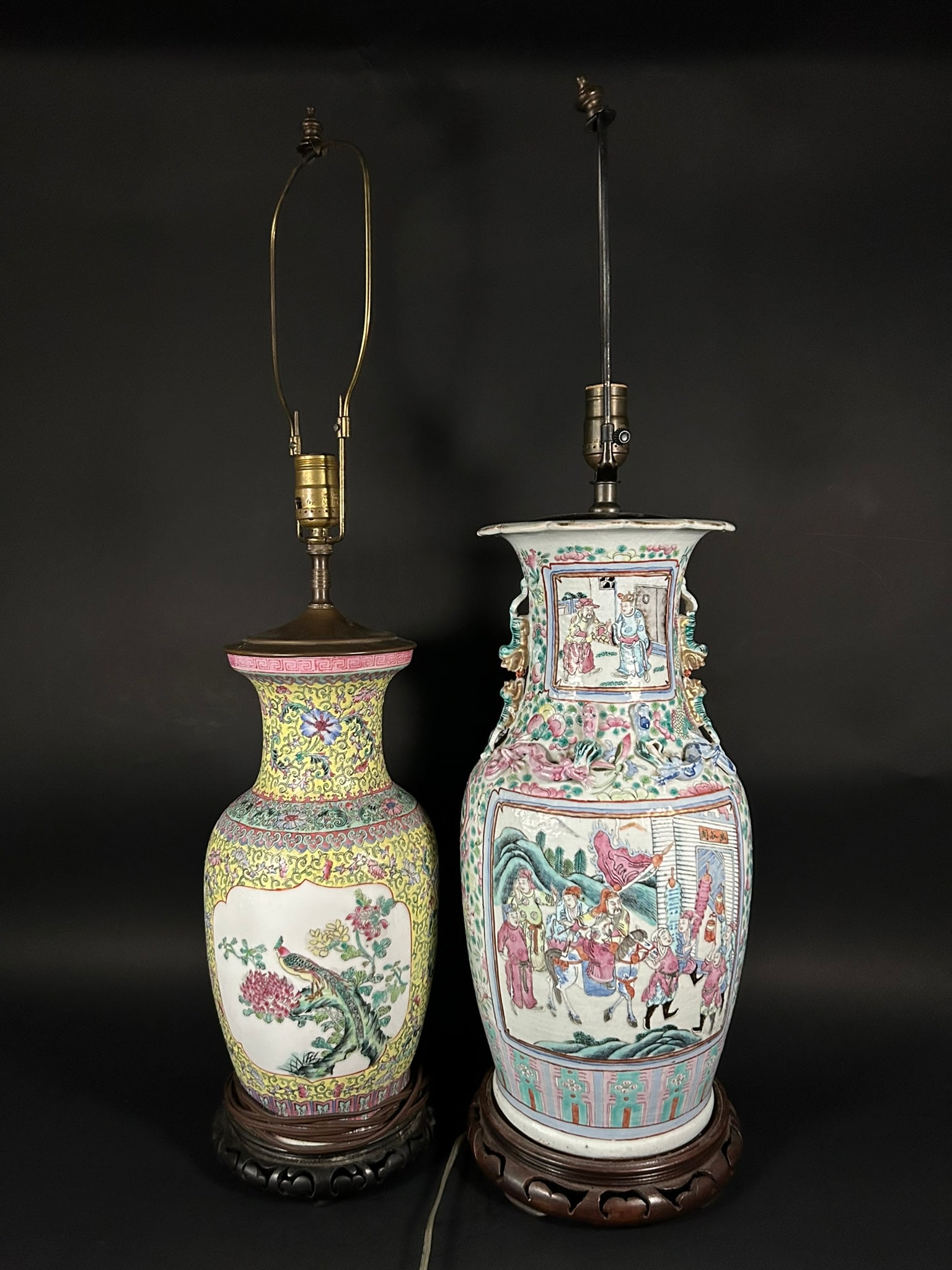 Two Famille Rose Vases, Qing Dynasty (1 of 20)