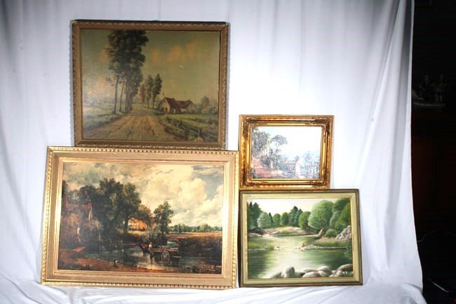 A Group of Four Prints with Frames (1 of 15)