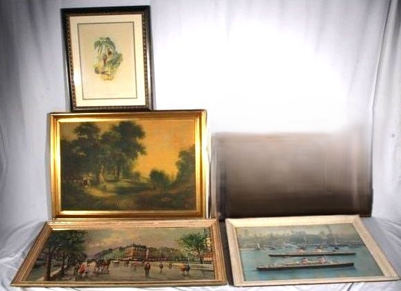 A Group of Four Prints with Frames (1 of 17)