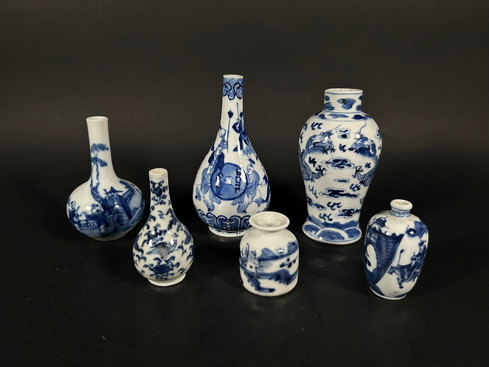 A Group of Six Chinese Small Blue and White Table Articles (1 of 19)