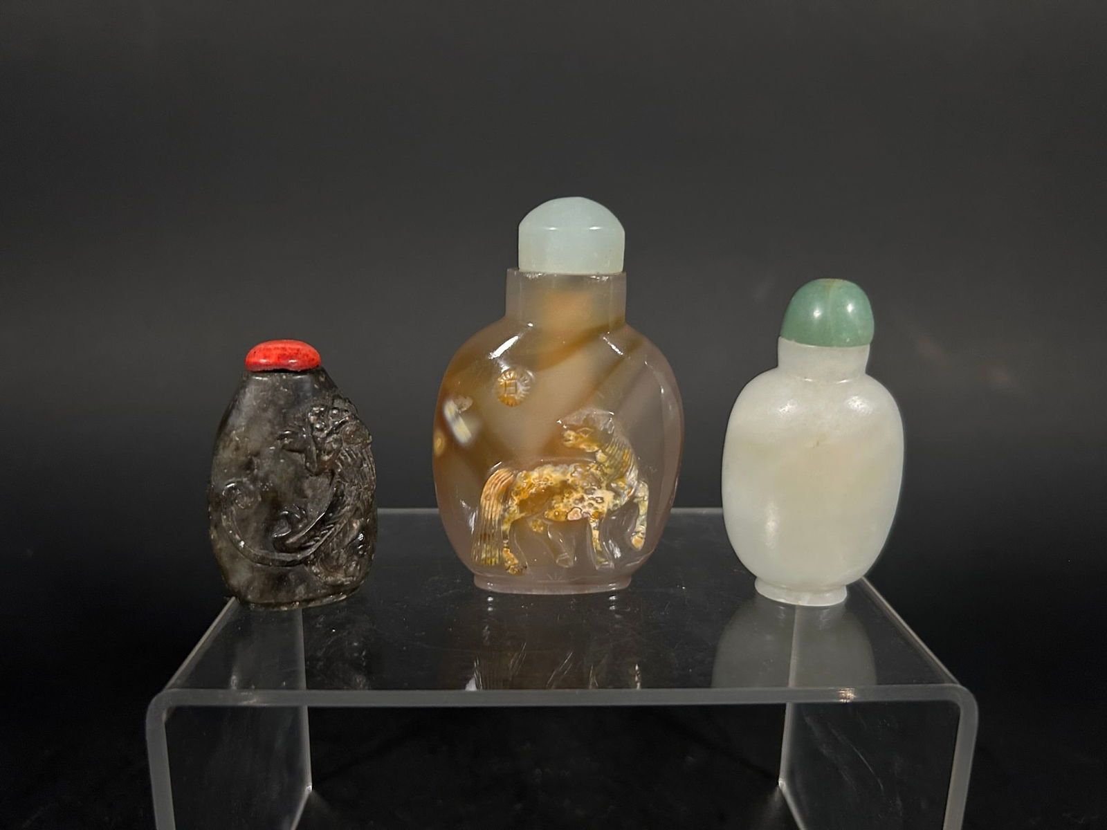 A Group of Three Chinese Snuff Bottles (1 of 19)