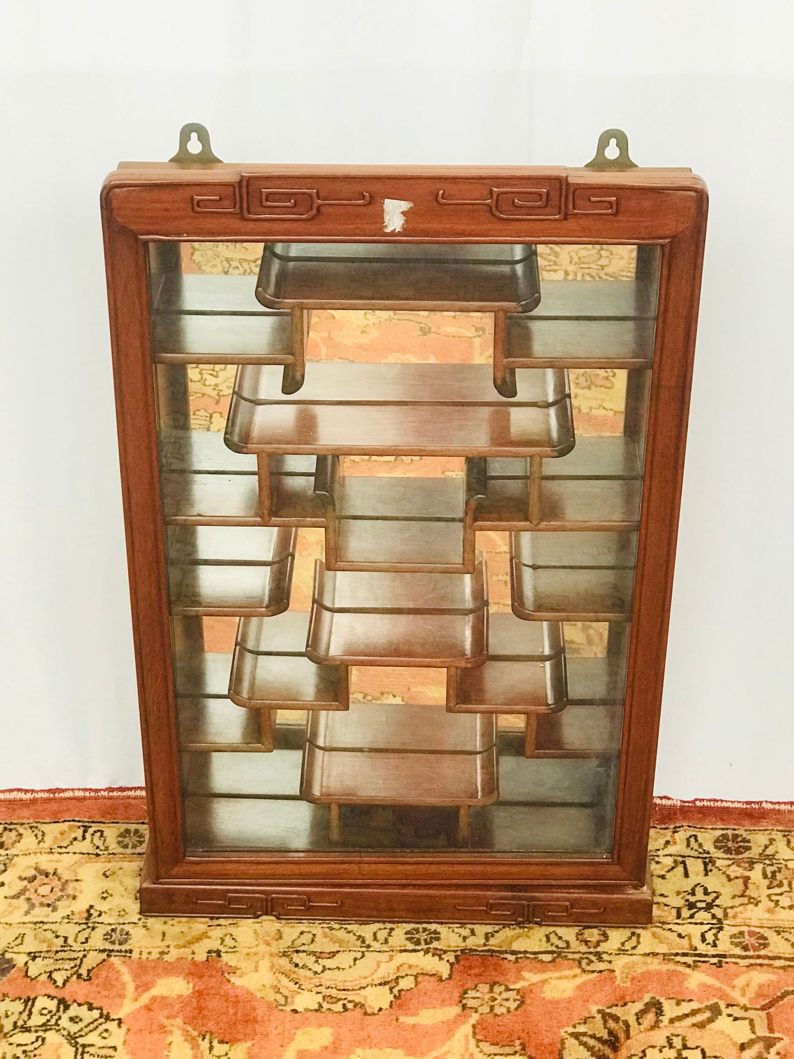 A Chinese Wood Snuff Bottle Display Cabinet (1 of 8)