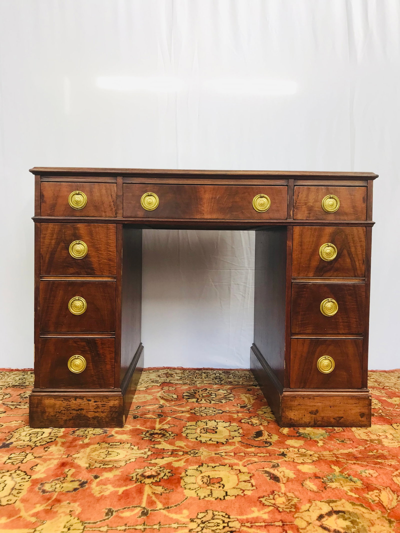 A Johnson-Handley-Johnson Co. Partner Desk: 30 in. high, 40 in. wide, 24 in. deep.