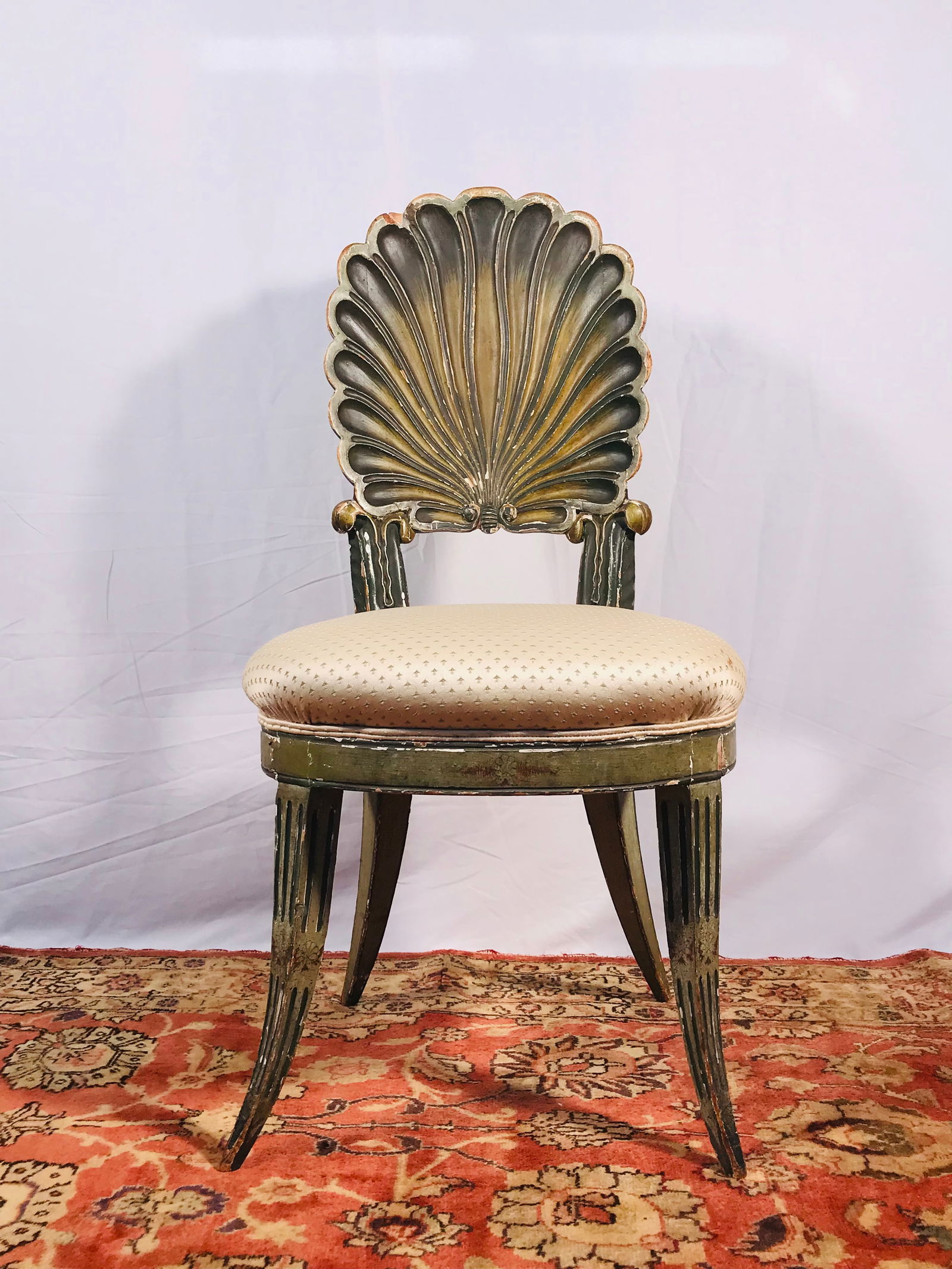 A Vintage Art Deco Style Shell Backed Chair (1 of 8)