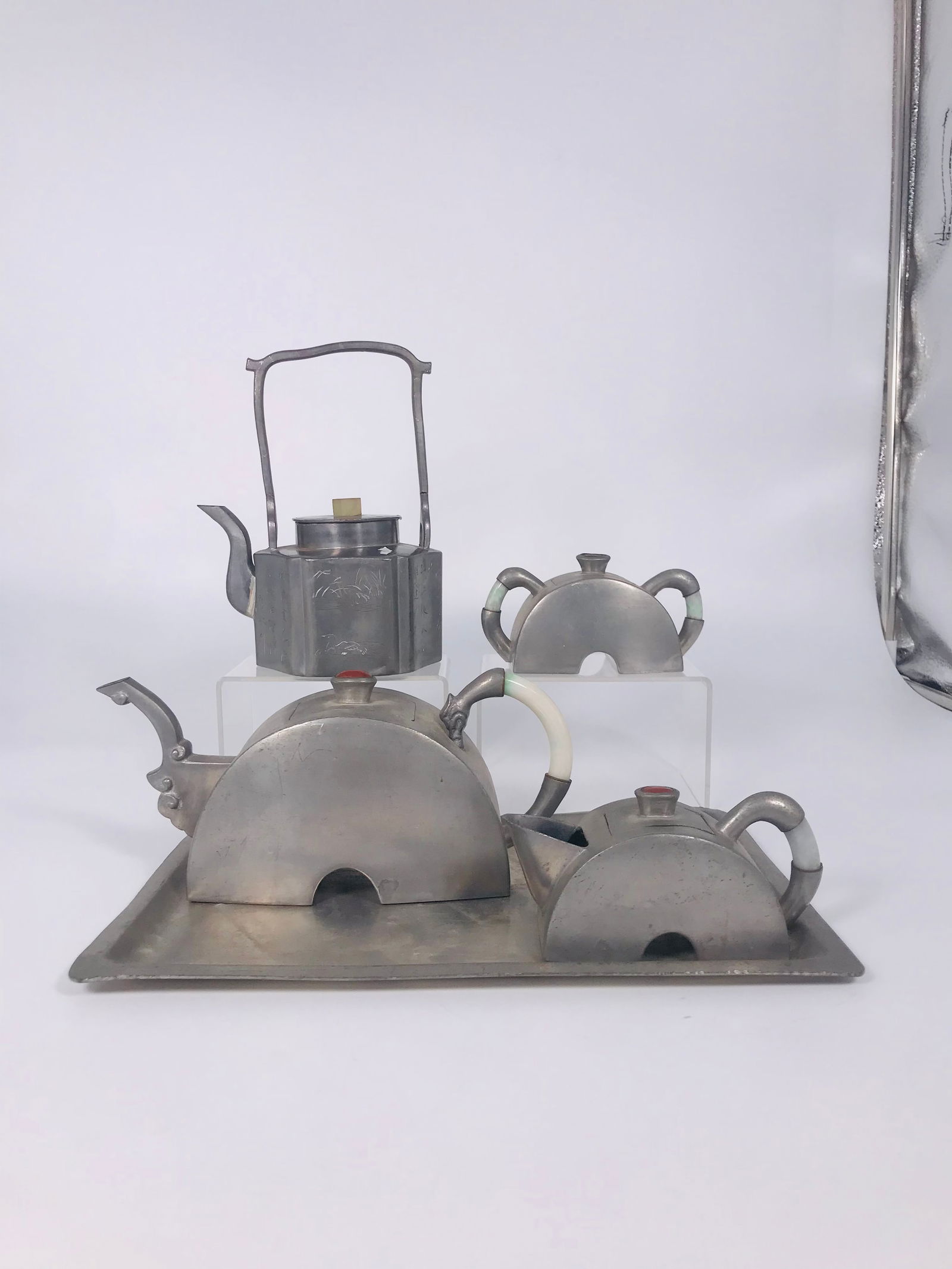 A Group of Four Chinese Pewter Wares (1 of 14)