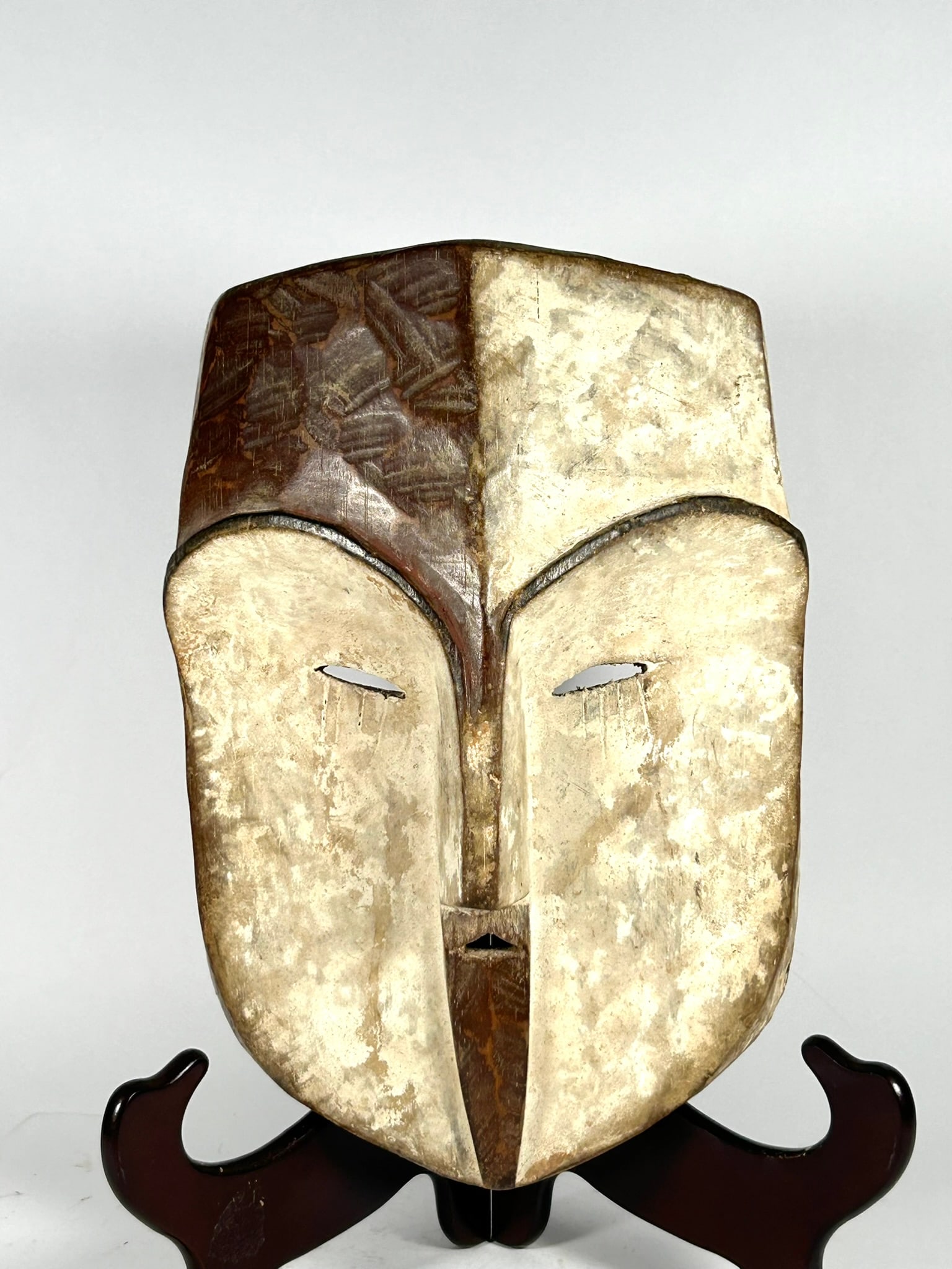 A Mask Embete Gabon Central Africa: 11.75 in. high, 8 in. wide.