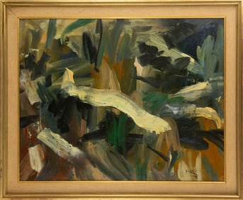 Michael Goldberg (American, 1924-2008) Abstract Oil On Canvas