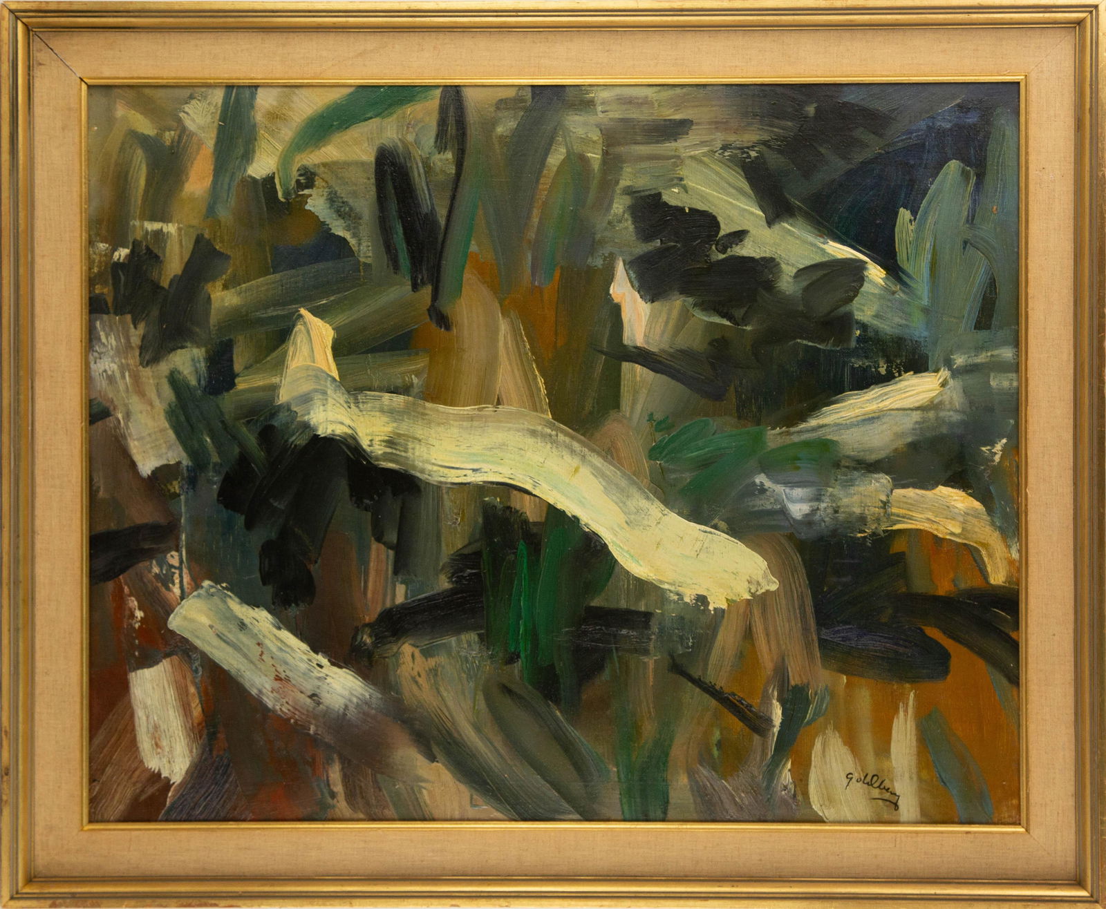 Michael Goldberg (American, 1924-2008) Abstract Oil On Canvas