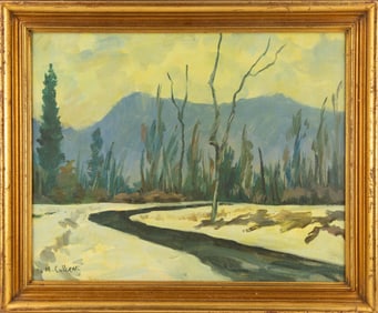 Maurice Galbraith Cullen (Canadian, 1866 - 1934) Landscape Oil On Board