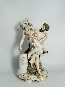 A French Porcelain Figure of Abduction of the Sabine Women, Edme Samson Mark