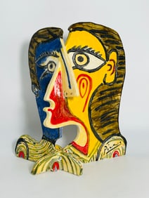 A Porcelain Ornament Based on Pablo Picasso's Painting