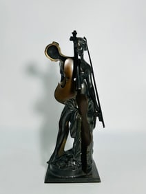 A Bronze Sculpture of Venus au Violoncelle, With a Signature Arman