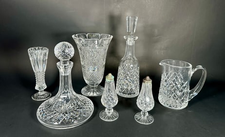 A Set of Seven Waterford Crystal Wares
