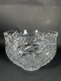 A Waterford Glandore Large Crystal Punch Bowl