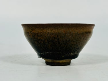 A Chinese Jian Ware 'Hare Fur' Conical Bowl. Song Dynasty