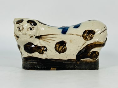 A Chinese Painted Porcelain Pillow, Republic Period