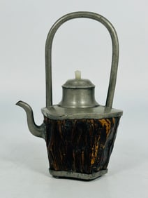 A Chinese Tin Teapot