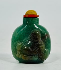 A Chinese Jade Snuff Bottle