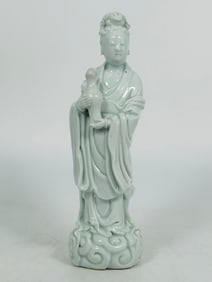 A Chinese Dehua Figure of a Guanyin, Late Qing Dynasty/ Republic Period