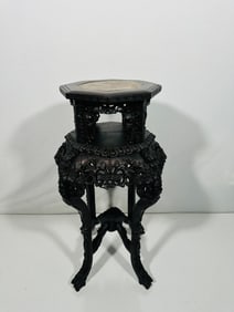 A Chinese Marble-inset Table, Late Qing Dynasty