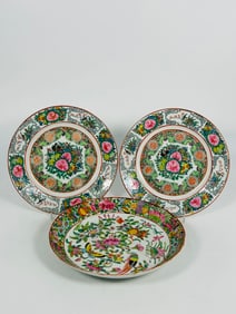 A Group of Three Chinese Export Dishes