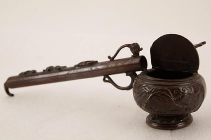 Antique Chinese Bronze Yatate - Writing Brush And Ink Set