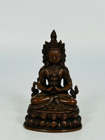 A Tibetan Bronze Figure of a Bodhisattva