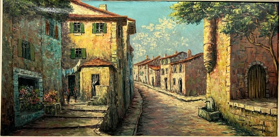 A Painting of Saint Paul de Vence Alpes, after Pierre Lemoine