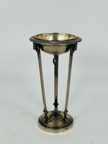 A Vintage Metal Incense/Candle Holder with Lion Faces, 19th Century
