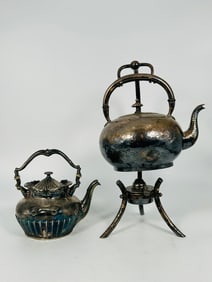Two Silverplate Pots