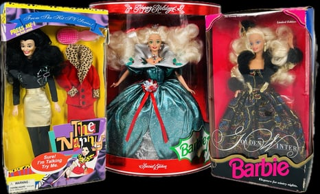 A Group of Three Vintage Barbie Dolls