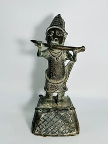 A Benin Bronze Sculpture, Possibly 19th Century