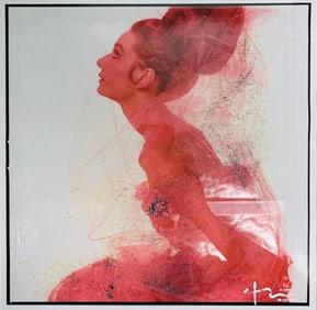 A Photo Print of Audrey Hepburn, With a Signature Bert Stern, 2011