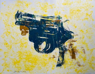 A Painting of Gun, After Andy Warhol