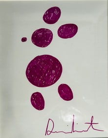 A Painting of Purple Dot Mickey Mouse, Attributed to Damien Hirst, 2012