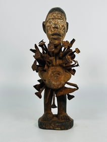 A Nail Fetish Figure Bakongo Congo,Central Africa