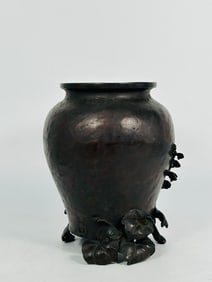 A Japanese Meiji Bronze Vase