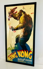 A Large Reproduction of 'King Kong 1933' Movie Poster Lithograph, by Re Society Ltd