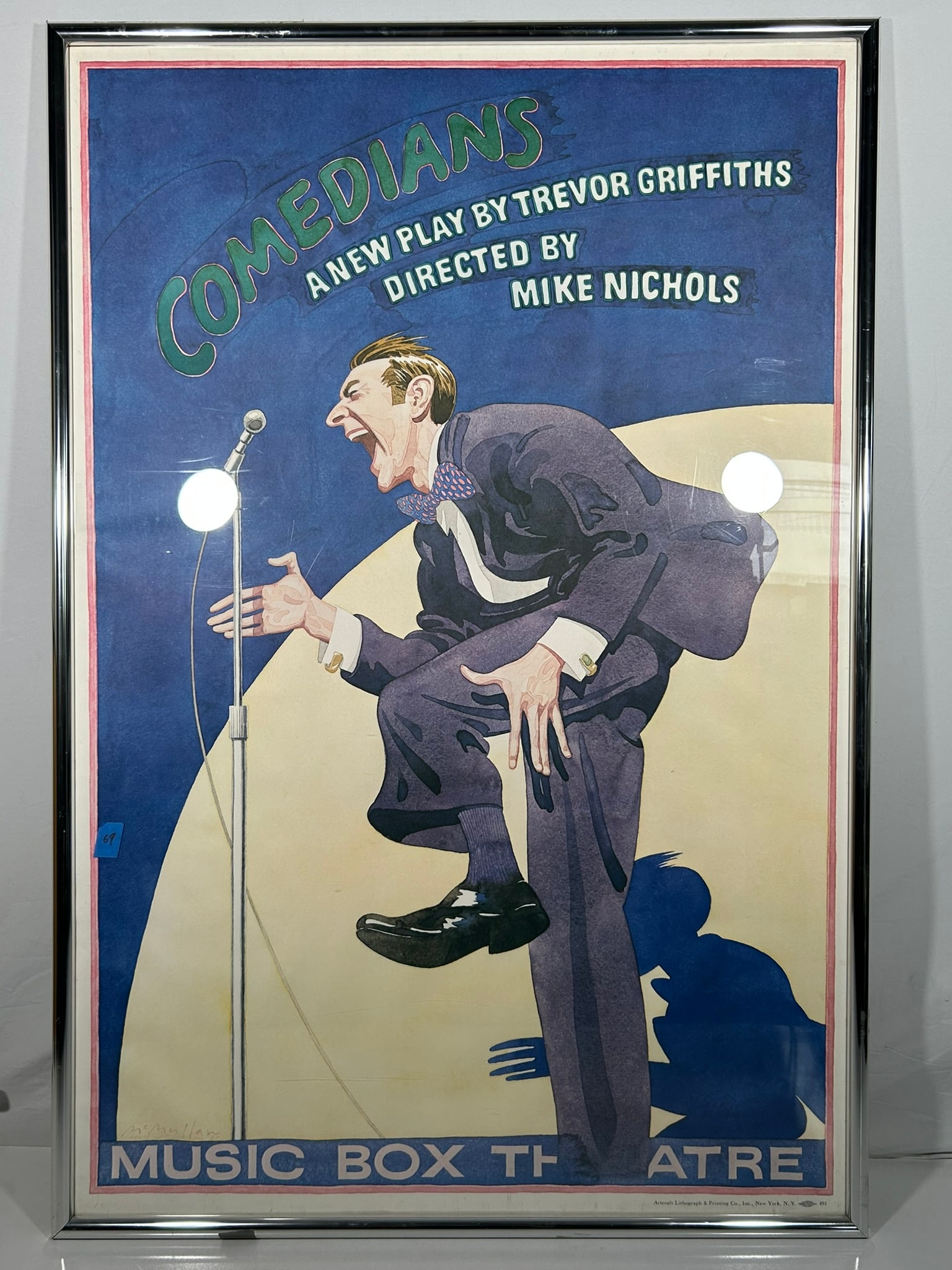 A Vintage Large Poster of Comedians by Trevor Griffiths (1 of 8)