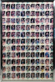 A Fleer NBA 1990 Cut Sheet 132 Cards