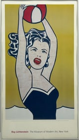 A Roy Lichtenstein's 'Girl with Ball, 1961' MoMA Poster, Printed in 2003