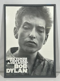 A Bob Dylan 'The Times They Are a-Changin' Album Cover Poster