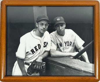 A Photo Print of Dom DiMaggio and Joe DiMaggio