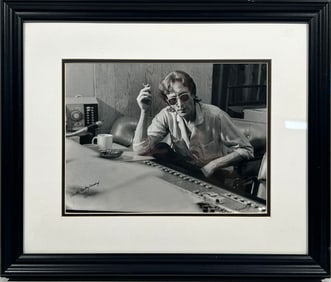A Photo Print of John Lennon, signed David Spindel, 1980