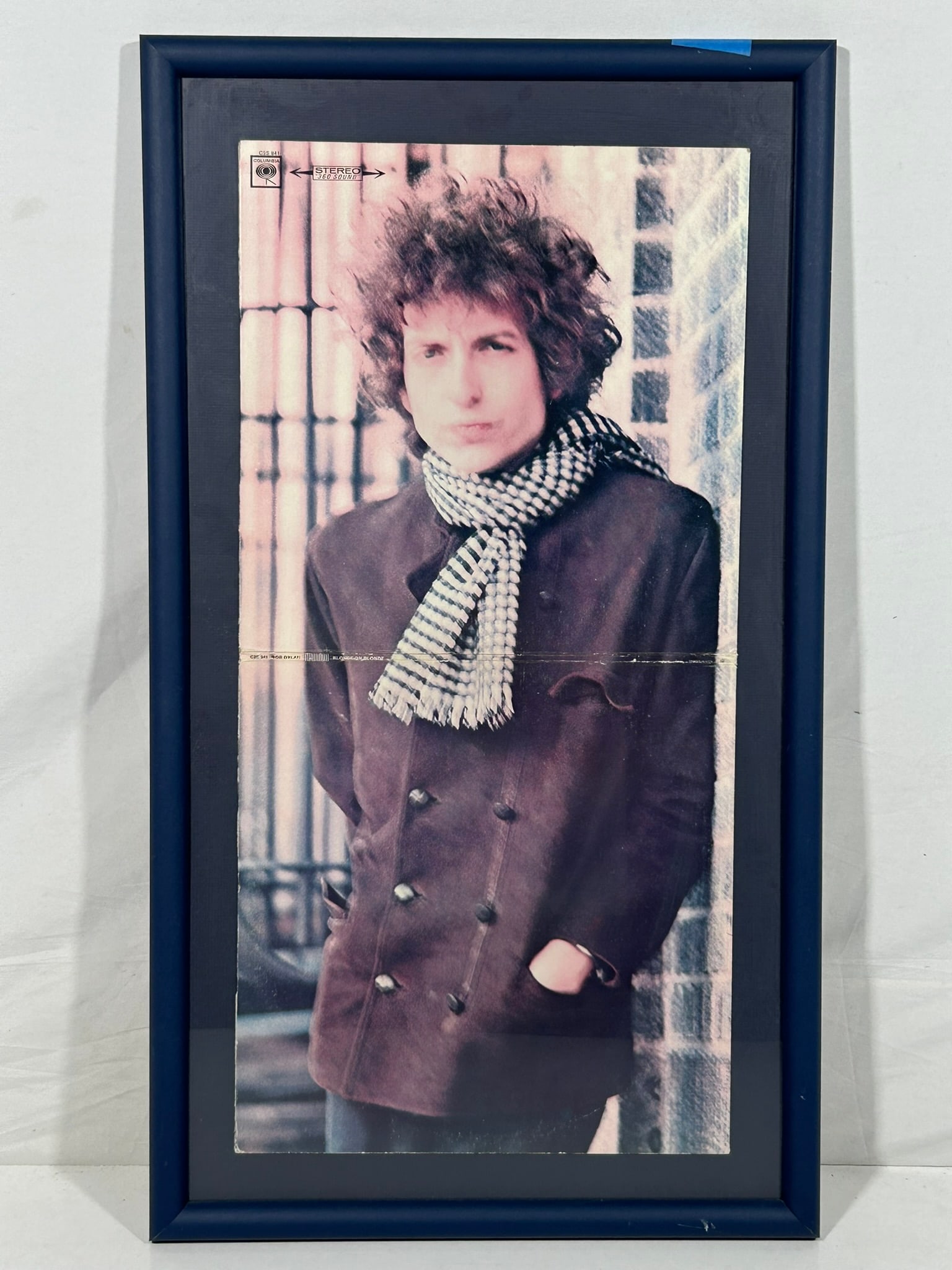 A Photo Print of Bob Dylan with Scarf: 17 in. x 29.5 in.