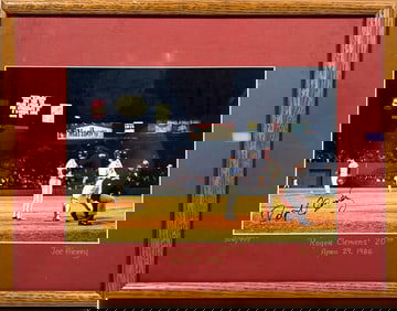 A Vintage Photo Print Roger Clemens' 20th Strikeout, 1986, Signed by Roger Clemens